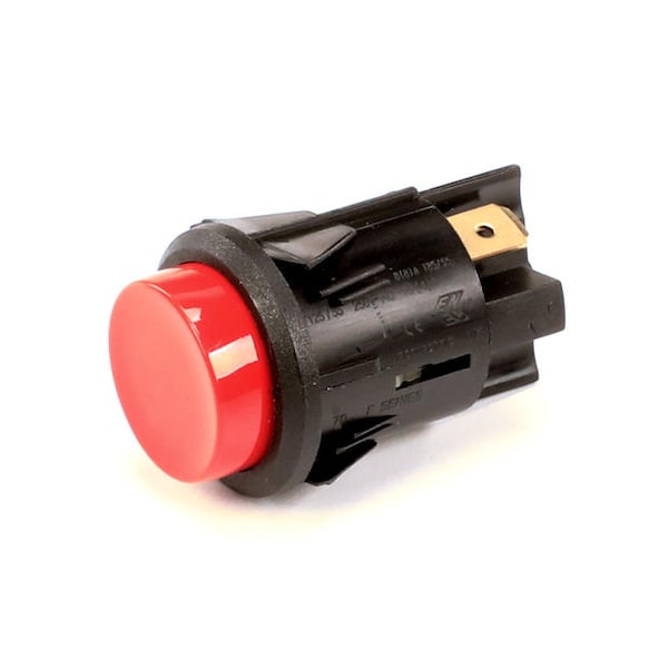 Switch, Red, Spst, No Momentary, Raised Button